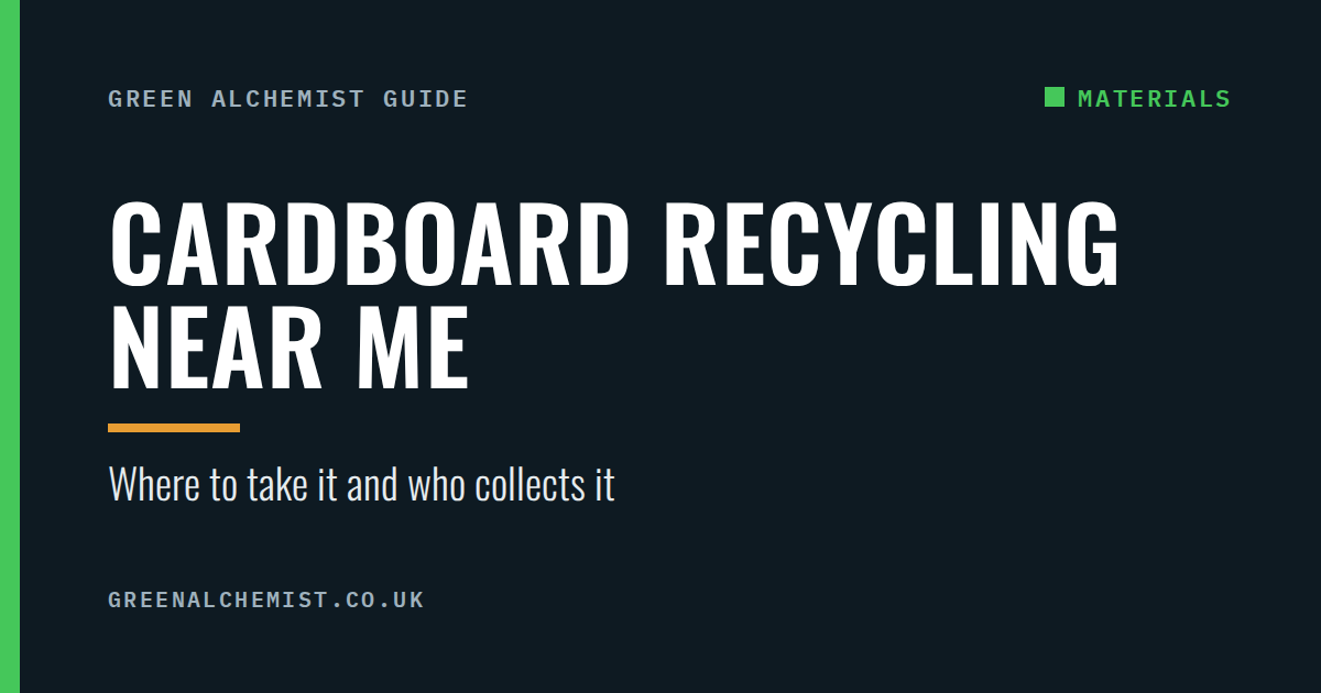 Cardboard recycling near me: where to take it and who collects it
