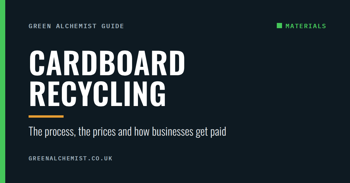 Cardboard recycling: how it works and how businesses get paid for it