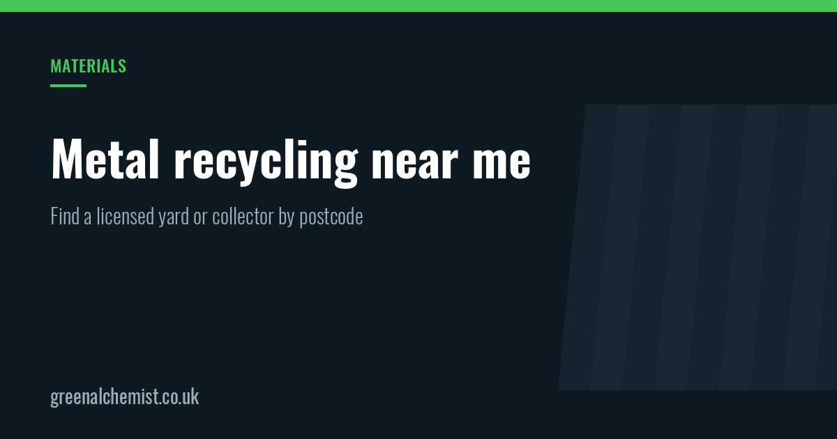 Metal recycling near me: how to find a licensed yard or collector by postcode