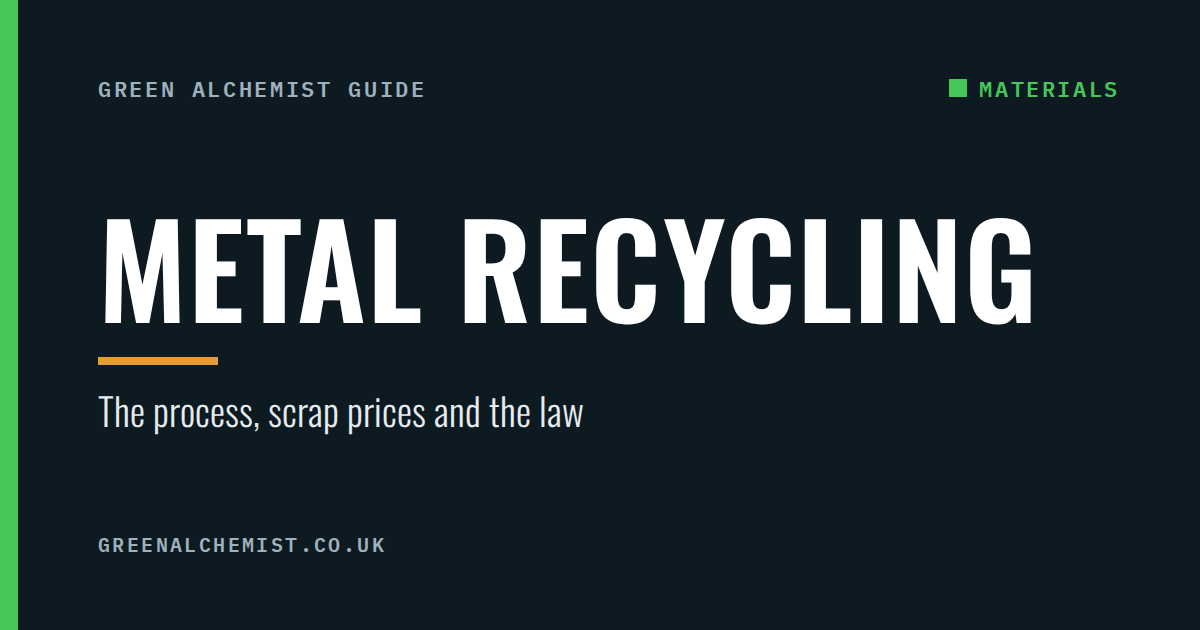 Metal recycling in the UK: how it works, the law and what scrap is worth