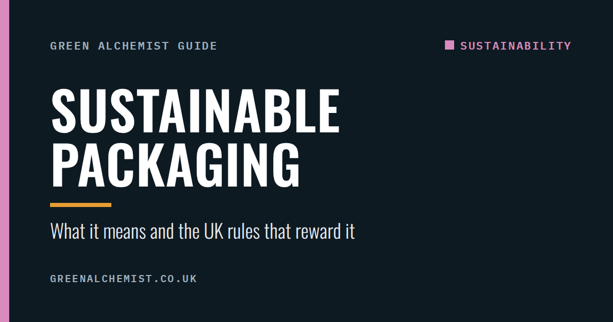 Sustainable packaging: what it means and the UK rules that reward it