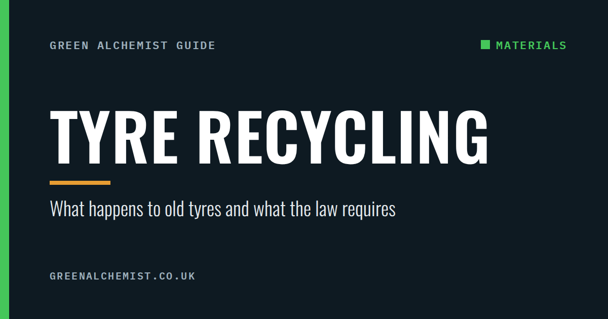 Tyre recycling: what happens to old tyres and what the law requires