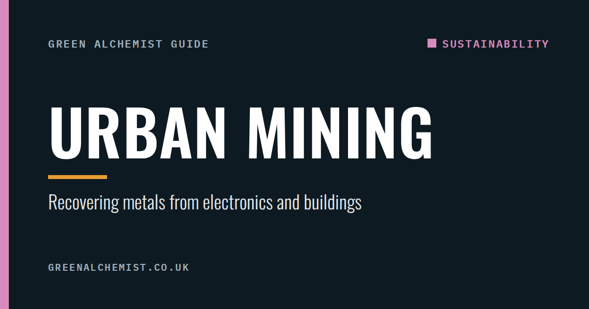 Urban mining: recovering metals from waste electronics and buildings