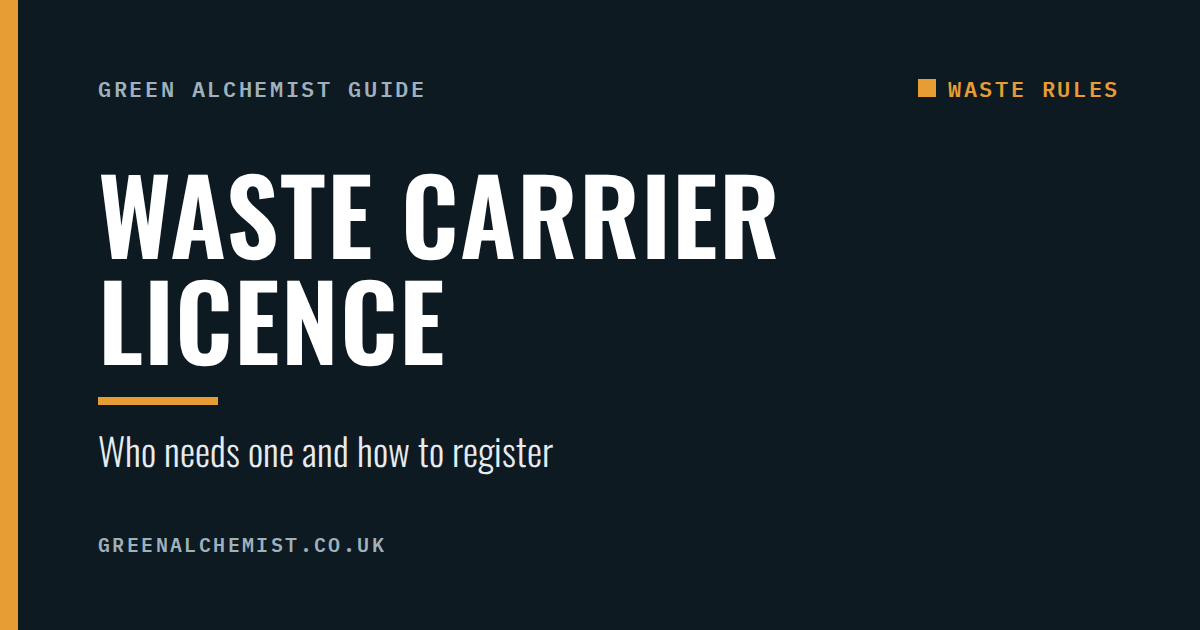 Waste carrier licence: who needs one and how to register