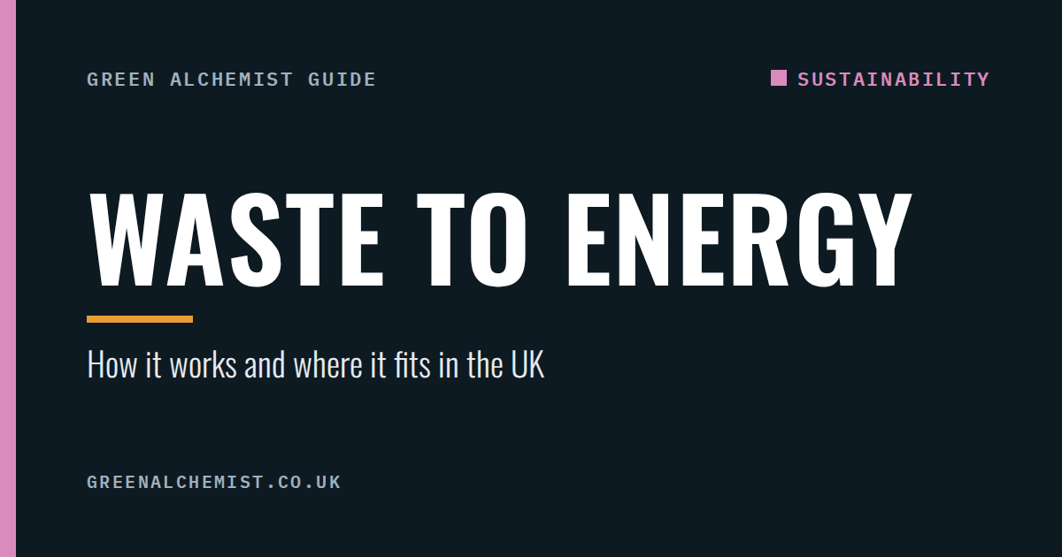 Waste to energy: how it works and where it fits in the UK