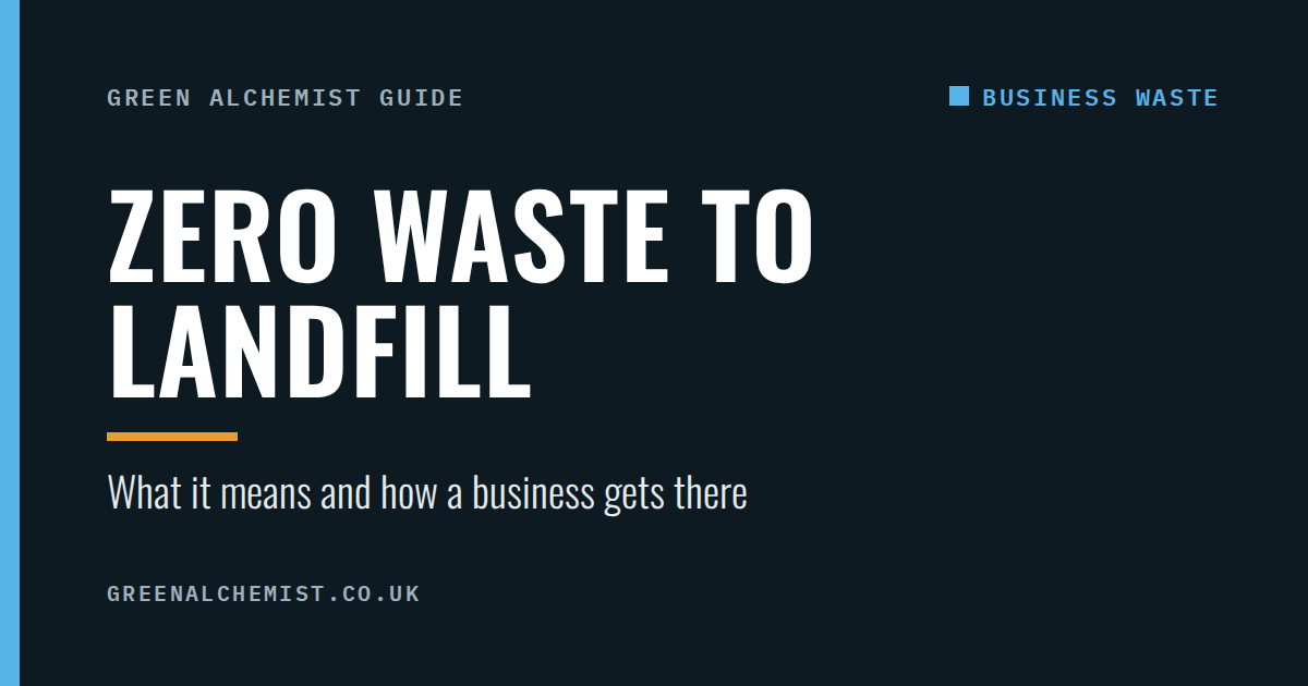 Zero waste to landfill: what it means and how a business gets there