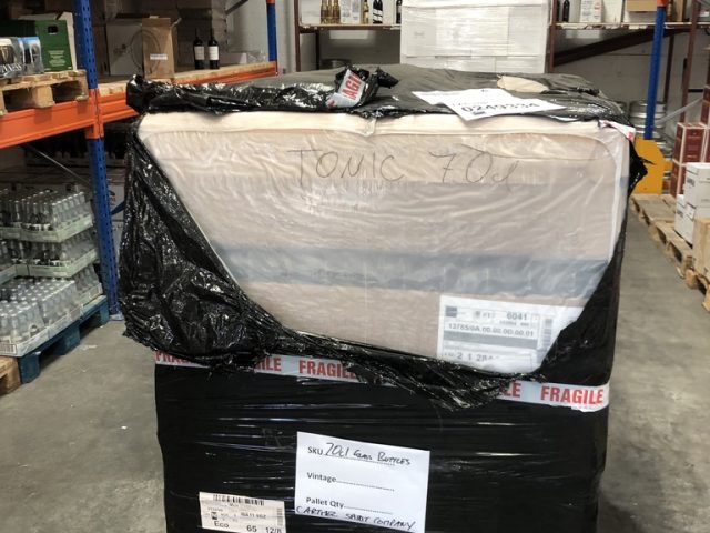 Pallet of 1,179 x 700ml ‘Tonic-style’ glass bottles from Saverglass in France